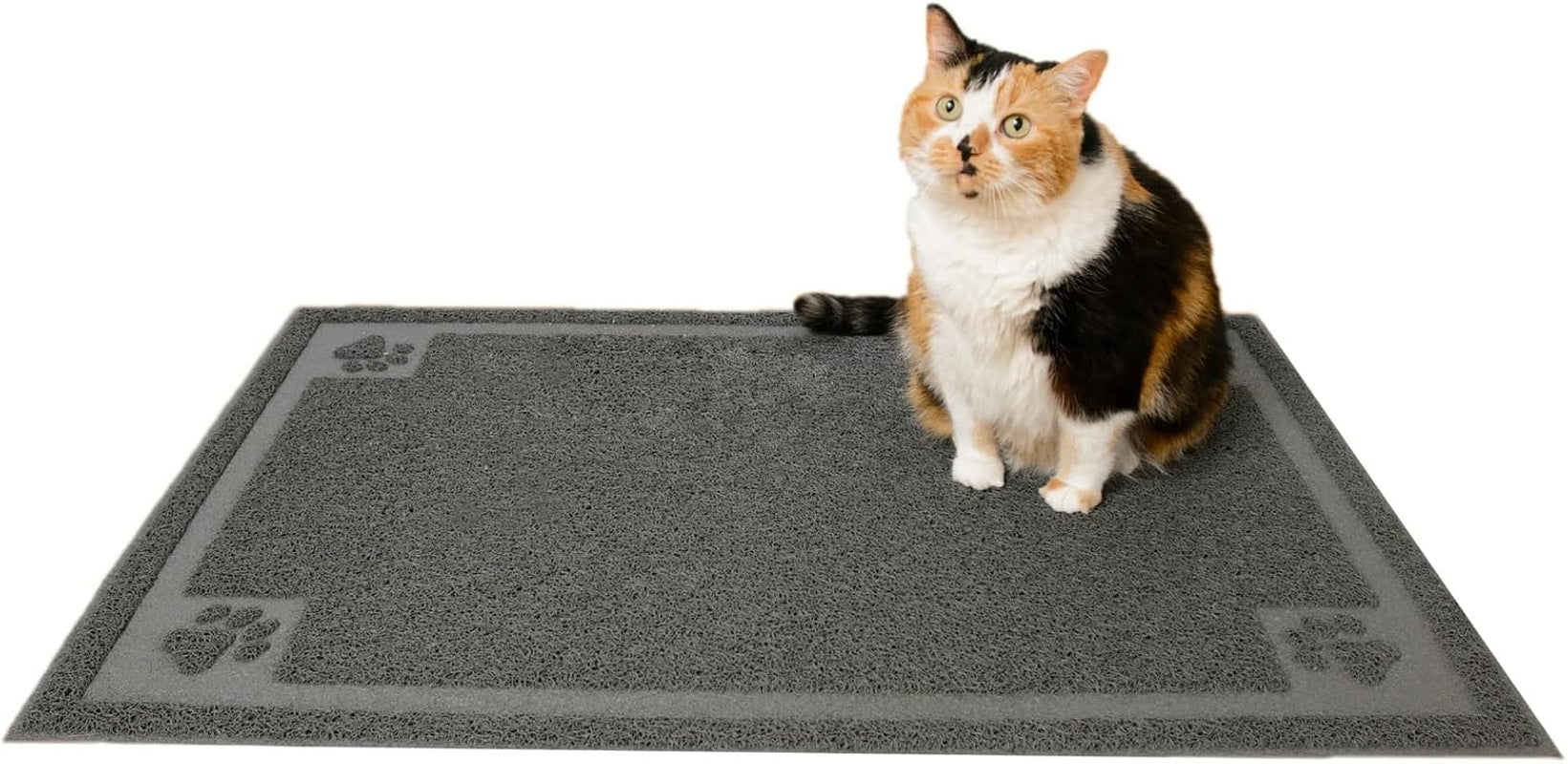 at Litter Mat (XL, 36" x 24") – Non-Slip, Durable & Easy to Clean | Water-Resistant Scatter Control Mat, Soft on Paws, BPA-Free & Non-Toxic | For Covered & Open Litter Boxes