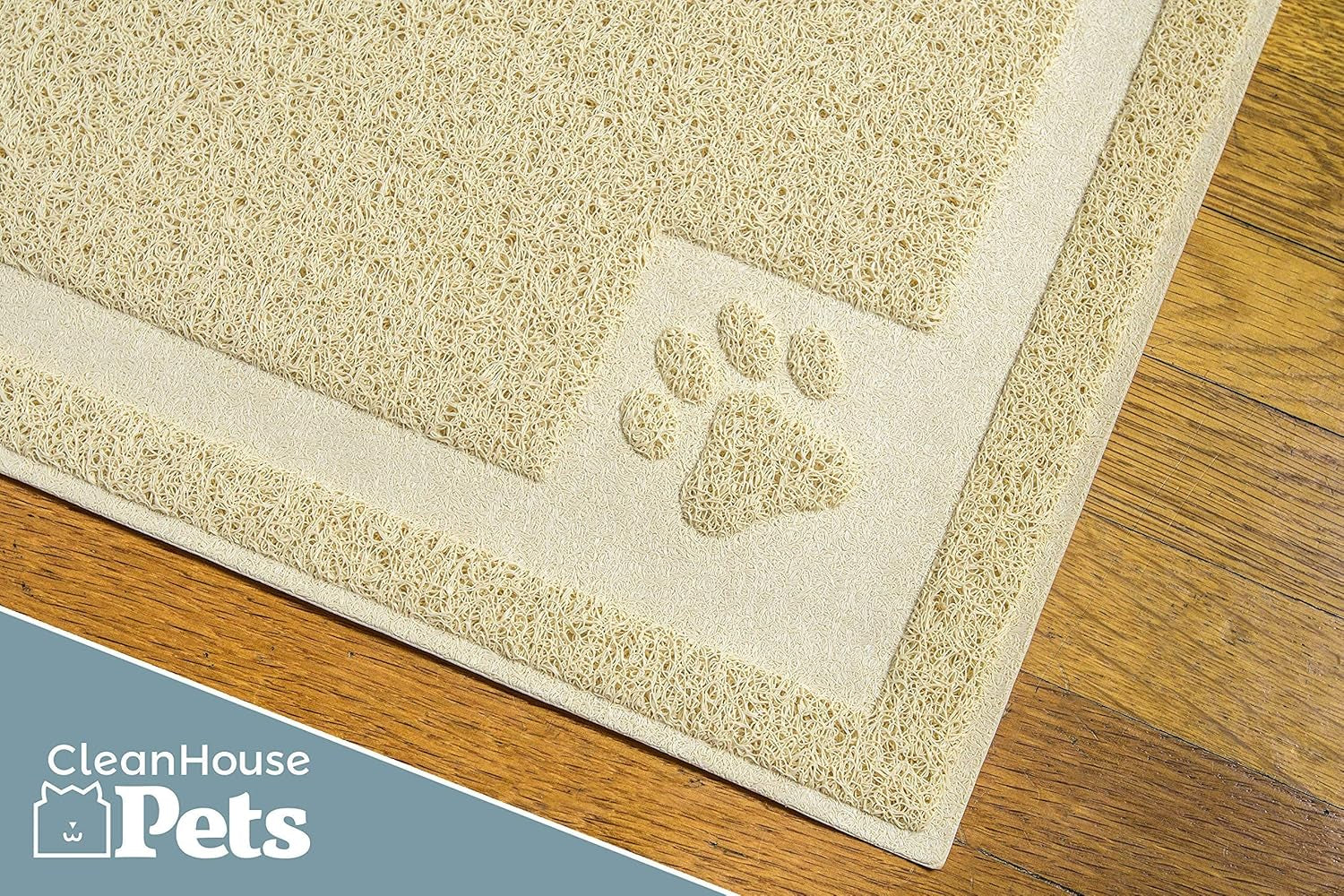 at Litter Mat (XL, 36" x 24") – Non-Slip, Durable & Easy to Clean | Water-Resistant Scatter Control Mat, Soft on Paws, BPA-Free & Non-Toxic | For Covered & Open Litter Boxes