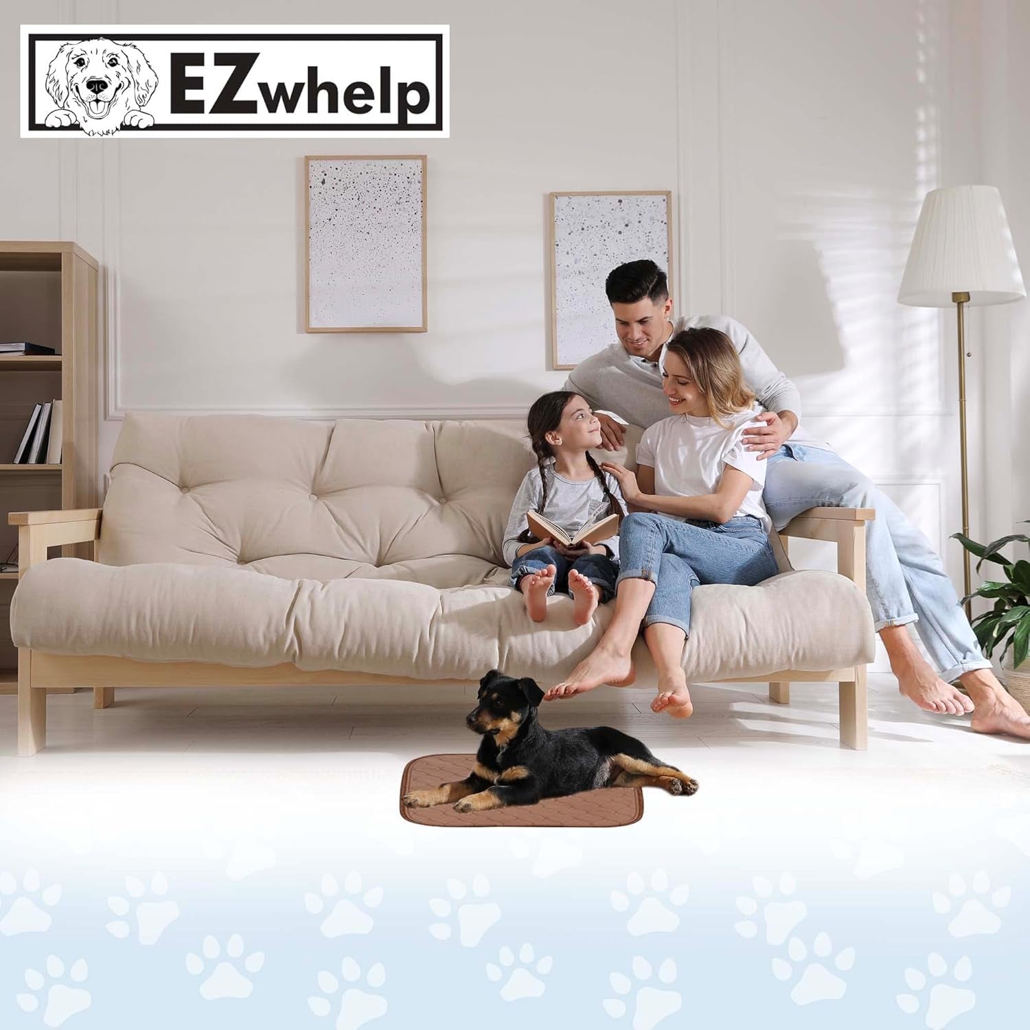 Reusable Dog Pee Pads - Waterproof, Washable Training Pads for Dogs, Puppies, Cats & Small Pets | Durable, Lightweight & Eco-Friendly | 17" x 20"