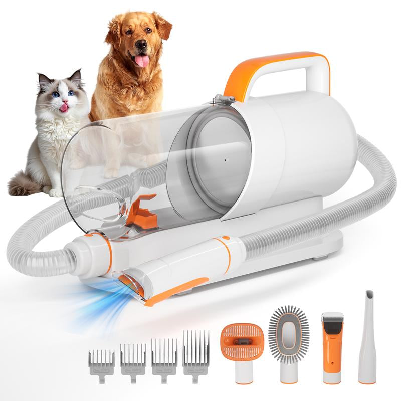 AWING Grooming Vacuum – 5-in-1 Dog & Cat Grooming Kit with Vacuum Suction | Low-Noise Pet Groomer with Clippers, Brushes, Nozzle, 2L Dust Cup & 4 Clipping Combs