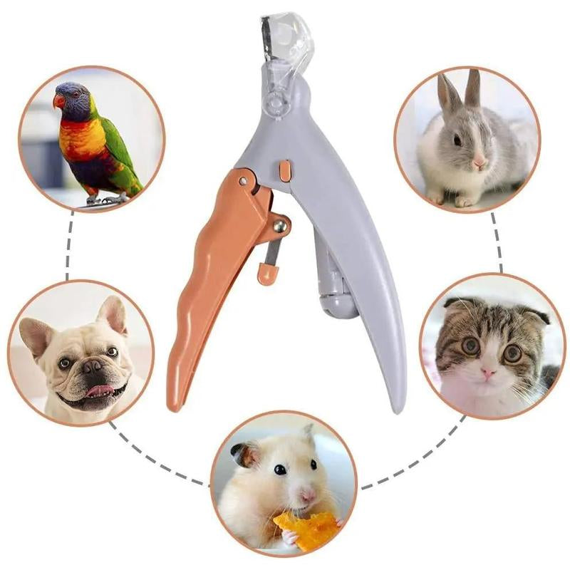Professional Pet Nail Clippers with LED Light – Cat & Dog Nail Trimming Scissors | Safe Stainless Steel Toe Claw Cutter with Ergonomic Handle for Small, Medium & Large Pets