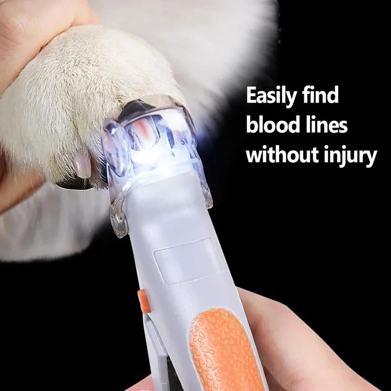Professional Pet Nail Clippers with LED Light – Cat & Dog Nail Trimming Scissors | Safe Stainless Steel Toe Claw Cutter with Ergonomic Handle for Small, Medium & Large Pets