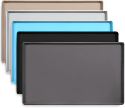 Dog Food Mat – Waterproof & Nonslip Pet Feeding Mat for Dogs & Puppies | Protects Floors from Spills, Easy to Clean, BPA-Free Silicone | Puppy Supplies